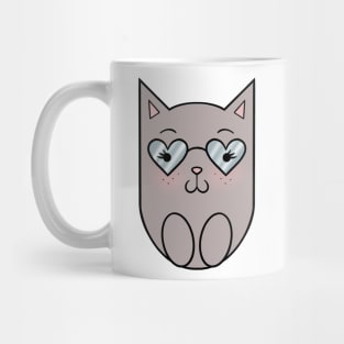 Cat wearing sunglasses Mug